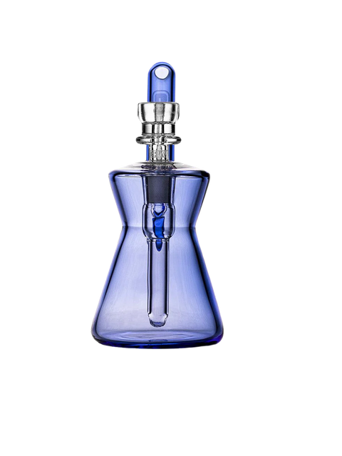 HOURGLASS POCKET BUBBLER - LIGHT COBALT