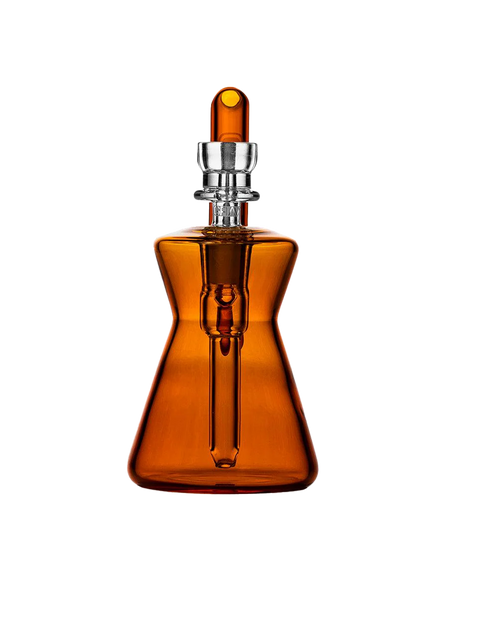 HOURGLASS POCKET BUBBLER - AMBER
