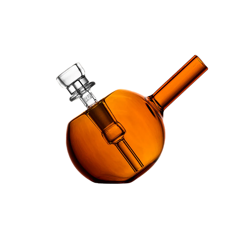 SPHERICAL POCKER BUBBLER - AMBER